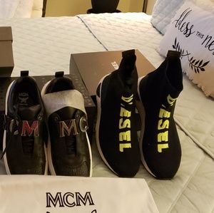 Mcm sneaker,new, diesel sneaker almost new